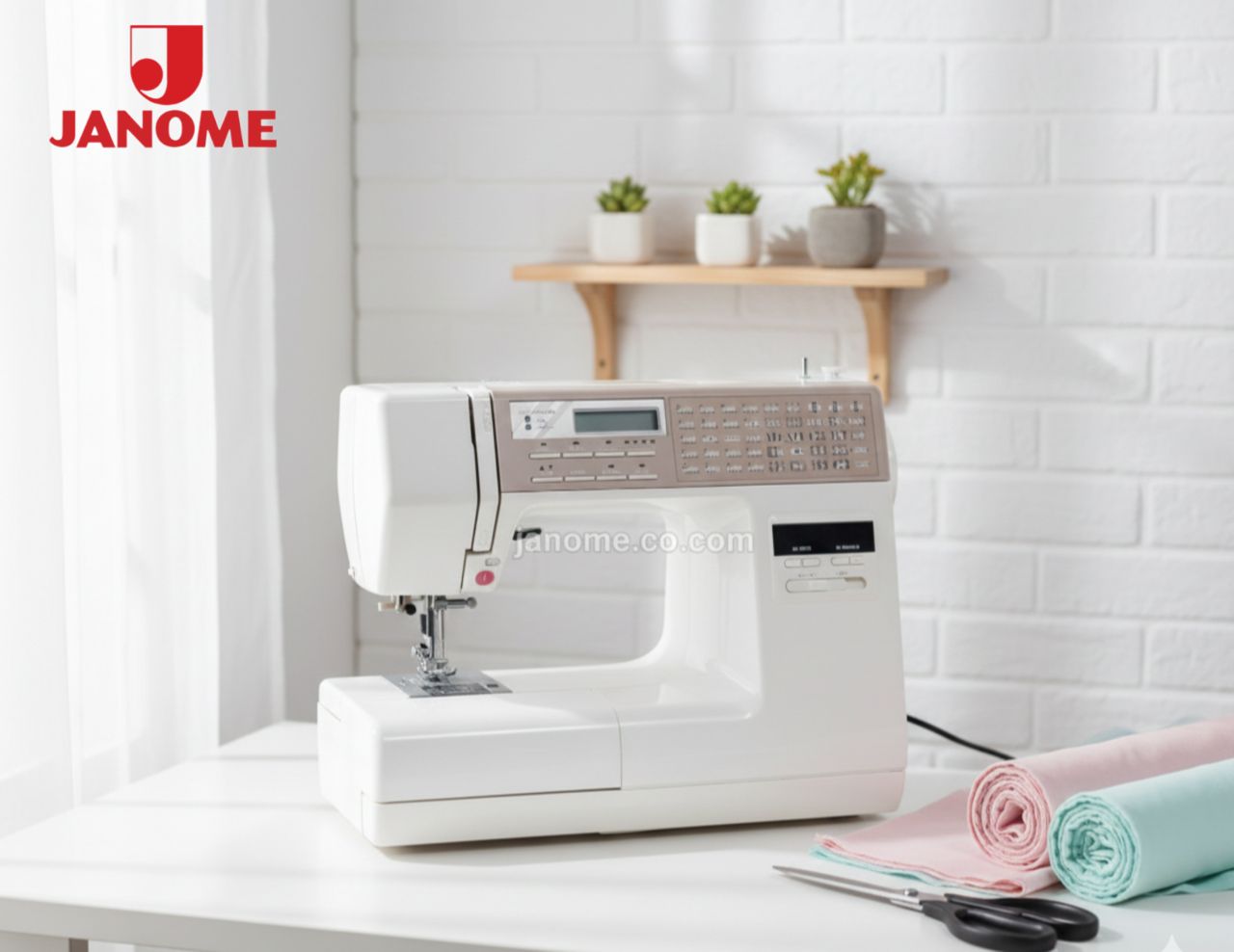 چرخ خیاطی و گلدوزی ژانومه استوک ژاپن مدل 7500  